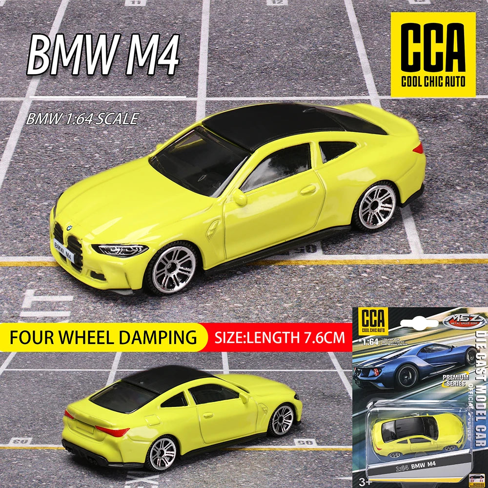 سيارة كلاسيكية من CCA MSZ بمقياس 1:64 من طراز BMW M4/M4 GT3/Z4 M40i/M850i، نموذج سيارة ثابت مصنوع من سبائك معدنية، مجموعة نماذج سيارات هدية