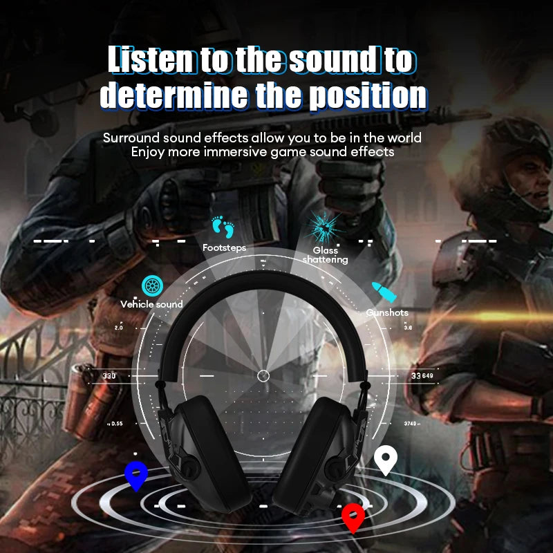 TRANSFORMERS TF-G03 Wireless Bluetooth Headphones Noise Cancelling Gaming Over-Ear Headset Music Earphones For PS4 PS5  With Mic