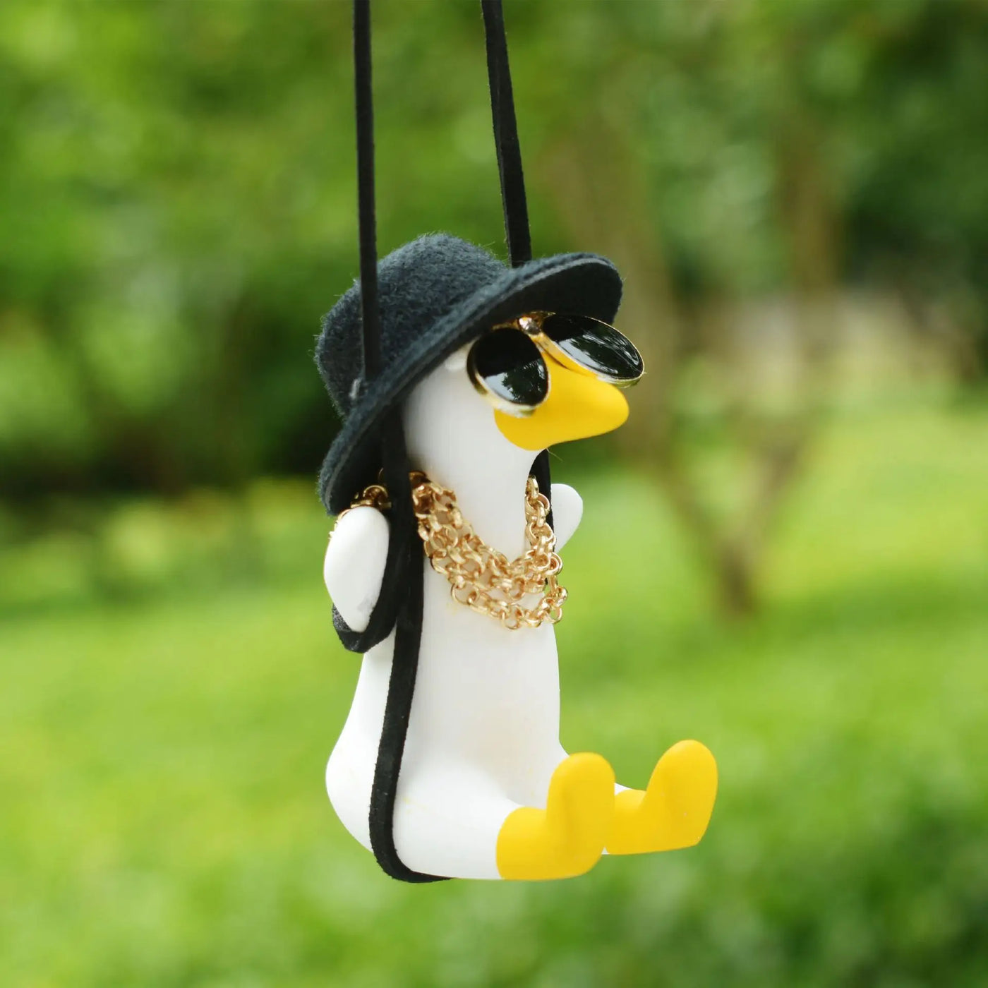 Adorable Duck Car Ornaments for Women, Tire Swing Interior Mirror Pendant