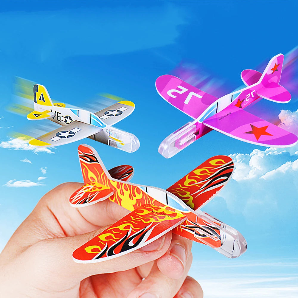 20Pcs Kids Party Supplies DIY Multicolor Foam Airplane Boys Girls Birthday Party Souvenirs Pinata Filler Kindergarten Prize Toys