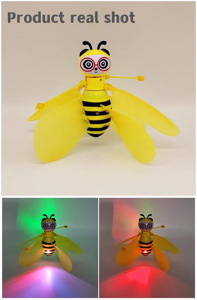 Little Bee Flying Vehicle Aircraft Gesture Sensing  Vehicle Flying Helicopter Lights Children's Toys Birthday Gift Christmas