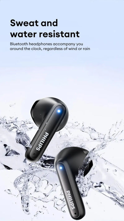 Choice Original Philips TAT1199 Wireless Upgrade Bluetooth V5.4 Earbuds Noise Cancelling Game Headset Waterproof Sport Earphones