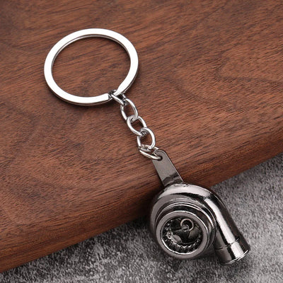 Creative Gear Head Keychain Speed Gearbox Keyring for Car Key Turbo Hub Brake Disc Pendant Shock Absorber Keys New Wholesale