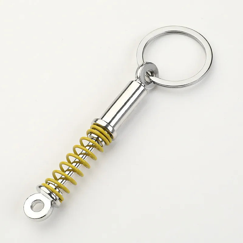 Creative Gear Head Keychain Speed Gearbox Keyring for Car Key Turbo Hub Brake Disc Pendant Shock Absorber Keys New Wholesale