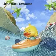 1 Pc Little Yellow Duck Kayak Toy Swimming Pool Bathroom Toy