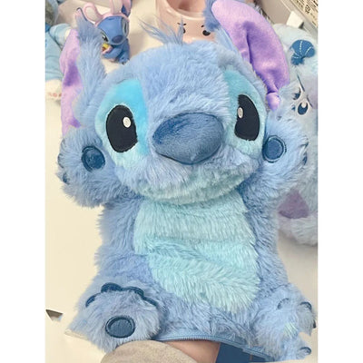 Disney Stitch Anime Plush Cute Pencil Case Kawaii Pen Bag Kids School Home Stationery Box Lilo & Stitch Plush Bags Kids Gift Toy