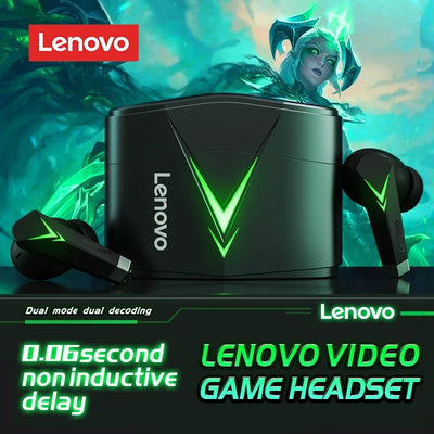 100% Original Lenovo LP6 TWS Wireless Buletooth Sport Headphone Low Latency Game Earphone HiFi Sound Music Touch Earbuds Choice