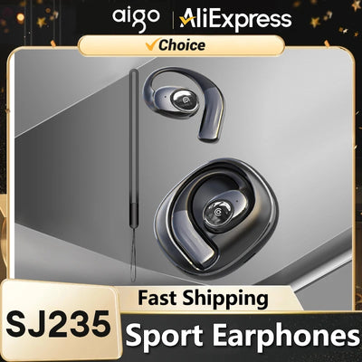 Choice Aigo SJ235 TWS Wireless Bluetooth 5.4 Touch Earbuds HiFi Sound Music Headset With Mic Waterproof Sport Earphones New 2024