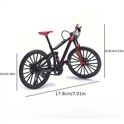 1:10 Mini Model Alloy Biycle Diecast Mountain Finger Racing Red Bike Adult Simulation Collection Gifts Toys for boys 14+