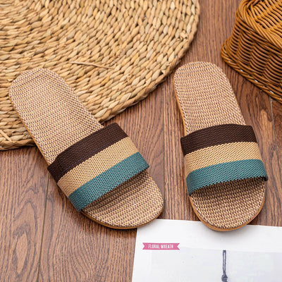 Summer Linen Women'S Slippers Flat Sandals Home Color EVA Lightweight Shoes For Women Casual Slippers Free Shipping