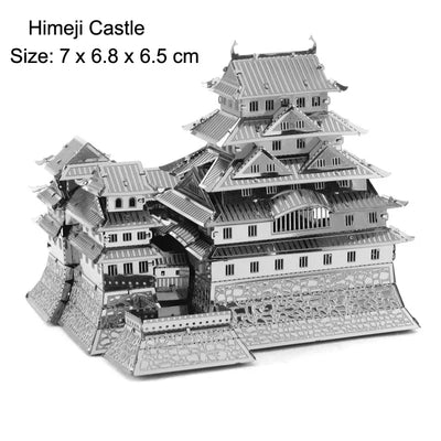 3D Metal Puzzle Yue Yang Tower Chinese Classical Architecture Assembly Model Kits DIY Laser Cut Jigsaw Puzzle Toy For Kids Adult