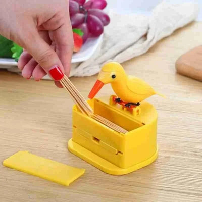 New Small Bird Toothpick Container Automatic Toothpick Dispenser Toothpick Holder Home Decoration Kitchen Accessories