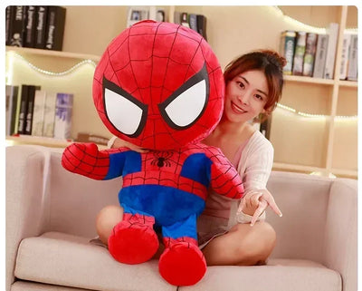 25/35cm Marvel Spiderman Plush Toy Soft Stuffed Cartoon Stuffed Doll Large Plush Boy Cloth Doll Pillow Kid Christmas Gift