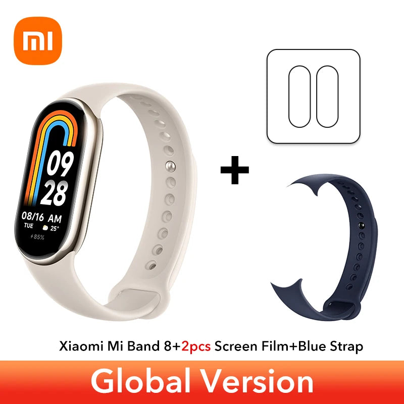 Global Version Xiaomi Band 8 1.62'' AMOLED Ultra Long Battery Life 16 Days Smart Bracelet 150+ Sport Modes  Smart band