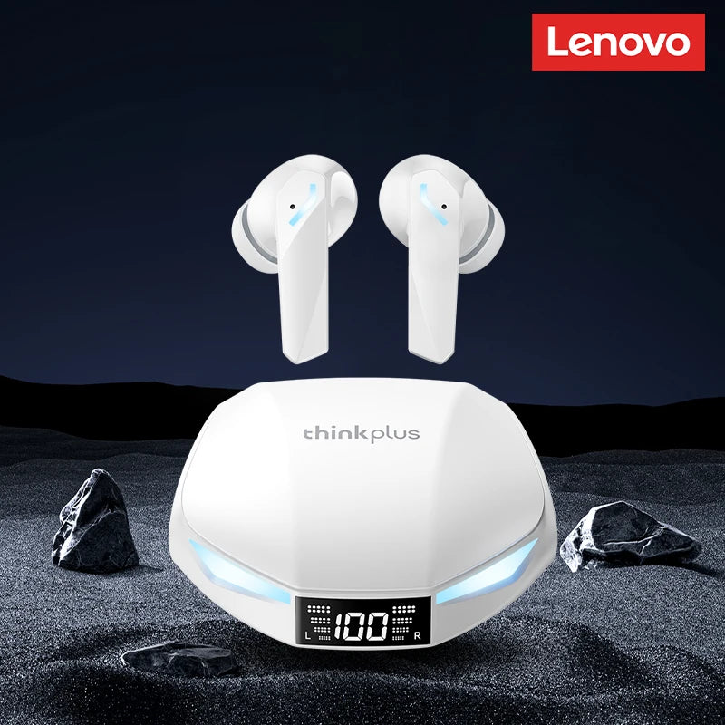 New Lenovo GM2 PRO MAX Wireless Upgrade Bluetooth 5.4 Earbuds LED Digital Display Waterproof Earphones Low Latency Game Headset