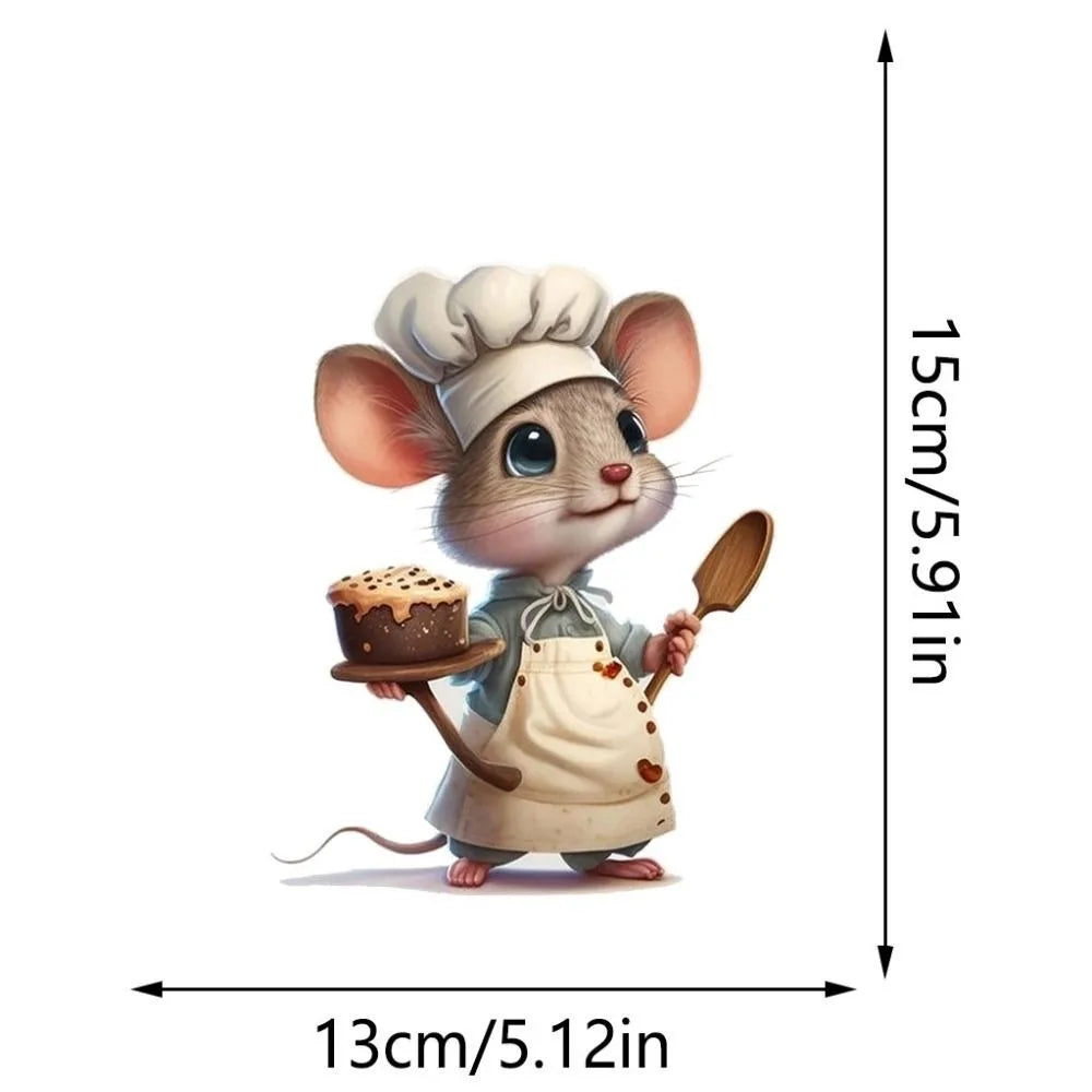 Creative Cartoon Cute Mouse Self-adhesive Wall Stickers Bedroom Living Room Corner Stairs Home Decorative Wall Sticker Wallpaper