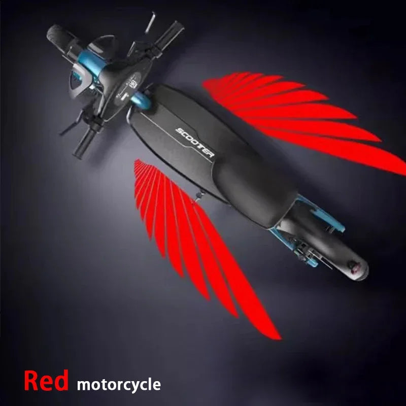 2PCS Angel Wings Motorcycle LED Welcome Light Motorcycle Modified Decorative Light Wing Laser Lights Projection Lights