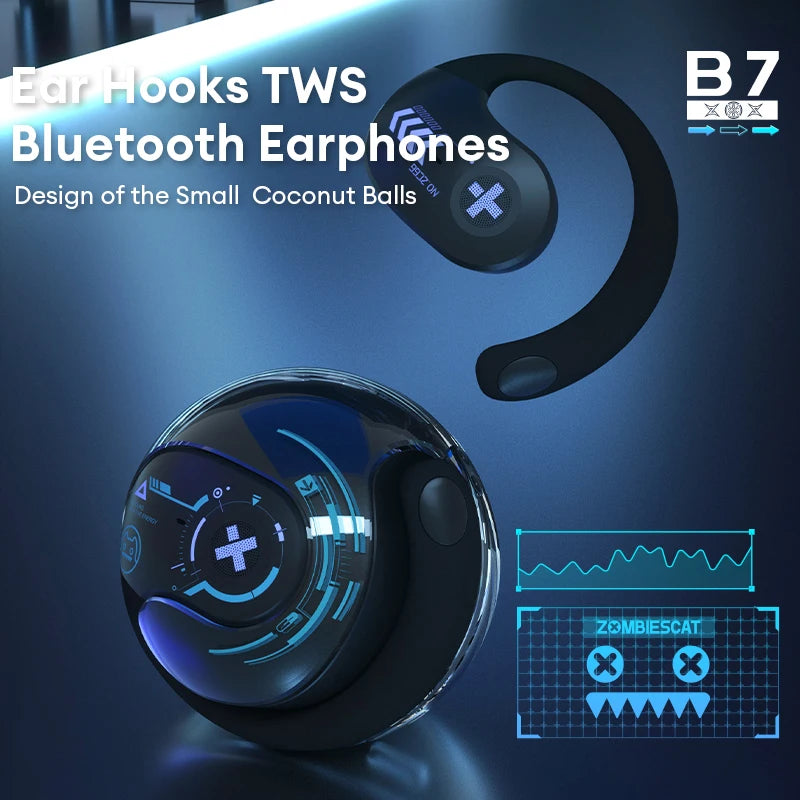 Choice ZOMBIESCAT B7 Wireless Bluetooth Headphones Cool design Long Battery Life Earphones Relate Lenovo X15 Pro model