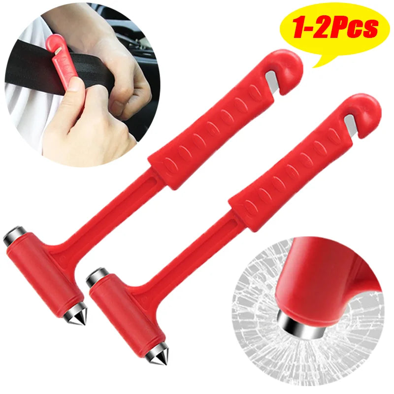 Two-in-One Emergency Car Safety Escape Hammers Glass Window Breaker Seat Belt Cutter Portable Car Emergency Rescue Escape Tools