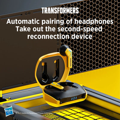 Transformers TF-T06 Bluetooth 5.3 Headset Dual Mode Noise Reduction Earphone for Video Game HIFI Earbuds Stable Connection