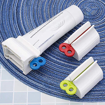 1 roller tube toothpaste squeezer, toothpaste holder, bathroom rotary paste dispenser