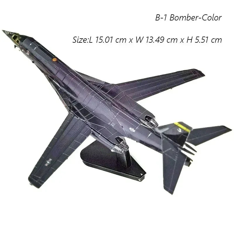 3D Metal Puzzle Air Force J-20 J-10B Fighter KA-50 RAH-66 VF-1S DIY Handmade Assembly Model Jigsaw Puzzle Toys For Adult Kids