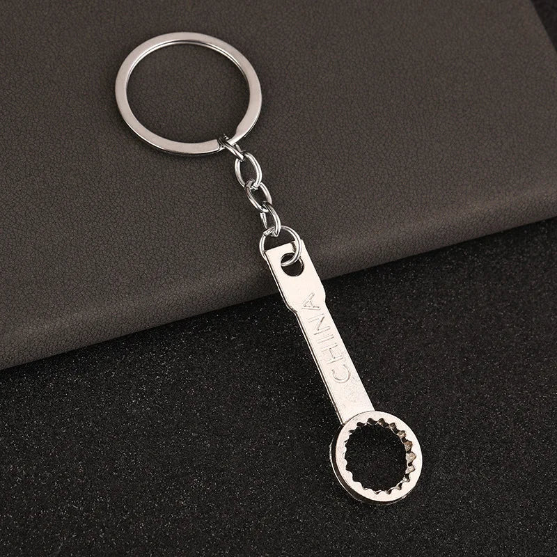 Mini Turbo Turbocharger Keychain Creative Gear Head Keychain Speed Gearbox Keyring For Car Key