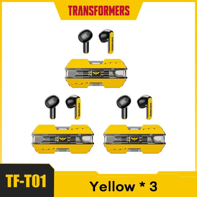 Transformers TF-T01 2/3/5pcs TWS Wireless Bluetooth V5.3 Earphone Low Latency Gaming Headset Music Dual Mode HIFI Stereo Earbuds