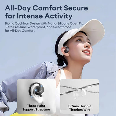 New Philips TAT2708 OWS Wireless Bluetooth Waterproof Earphones 120H Long Battery Life Headset ENC Call Noise Cancelling Earbuds