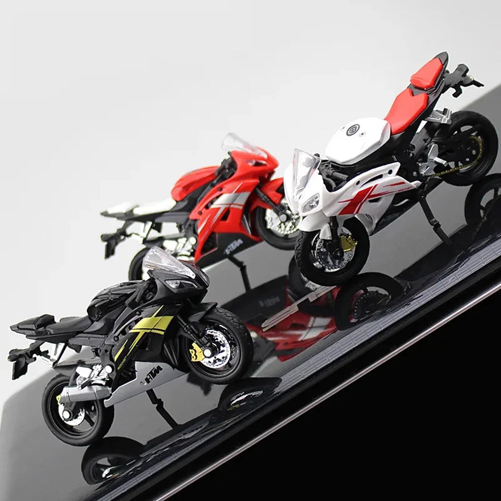 1:18 Home Children Plastic Car Decor Off-road Vehicle Collection Office Model Toy Diecast Motorcycle Simulation Portable