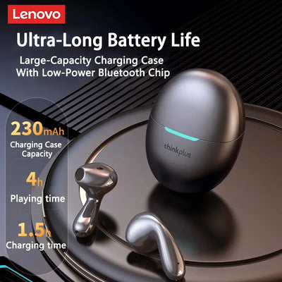 Original Lenovo LP48 TWS Wireless Bluetooth V5.4 Earphones Half-In-Ear Music Earbuds Ultra-Long Battery Life HD Call Headphones