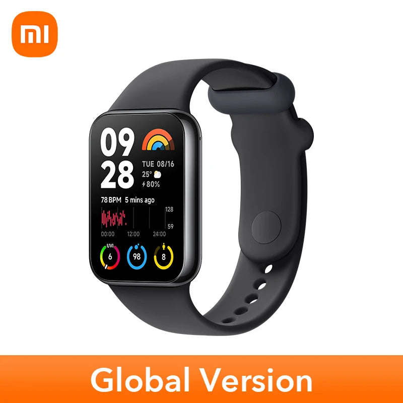 الإصدار العالمي الجديد من سوار Xiaomi Smart Band 8 Pro بشاشة AMOLED مقاس 1.74 بوصة وعمر بطارية يصل إلى 14 يومًا 5ATM مقاوم للماء