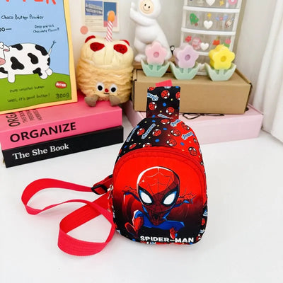 Disney Marvel Children's Chest Bag spider-man Captain America Iron Man Cartoon Shoulder Bag Cute Crossbody Bag Coin purse Gifts