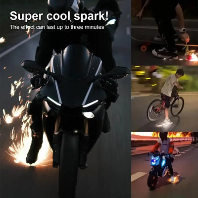 Cycling Accessories Shoes Spark Bicycle Soles Shoe Cover Bicycle Sole Special Effect Device Cycling Skateboard Spark Riding Tool