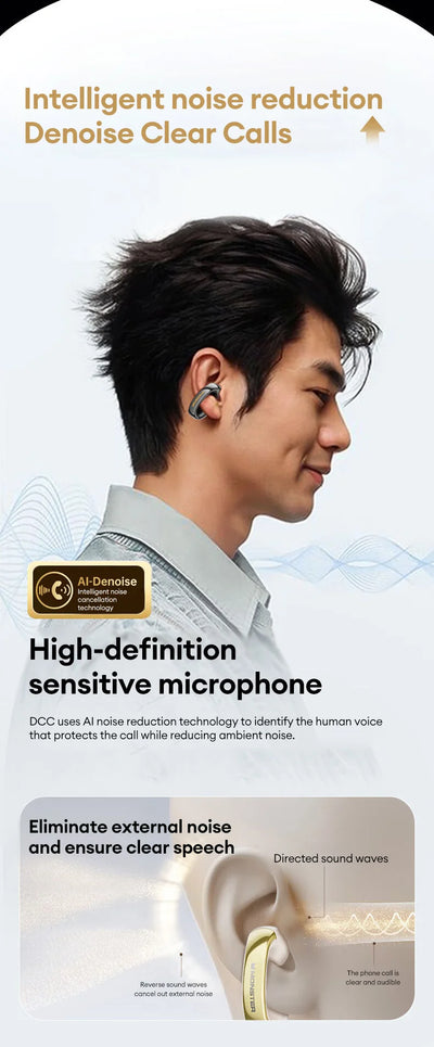 New Monster MQT46 Wireless Bluetooth V5.4 Earphones 25H Long Battery Life Gaming Earbuds Waterproof Denoise Clear Calls Headset