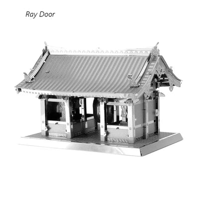 3D Metal Puzzle Yue Yang Tower Chinese Classical Architecture Assembly Model Kits DIY Laser Cut Jigsaw Puzzle Toy For Kids Adult