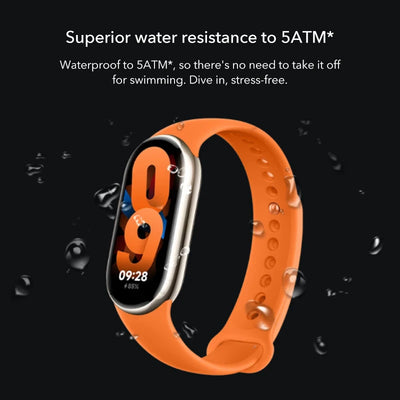 الإصدار العالمي من سوار Xiaomi Band 8 AMOLED مقاس 1.62 بوصة وعمر بطارية طويل للغاية يصل إلى 16 يومًا وسوار ذكي مزود بأكثر من 150 وضعًا رياضيًا