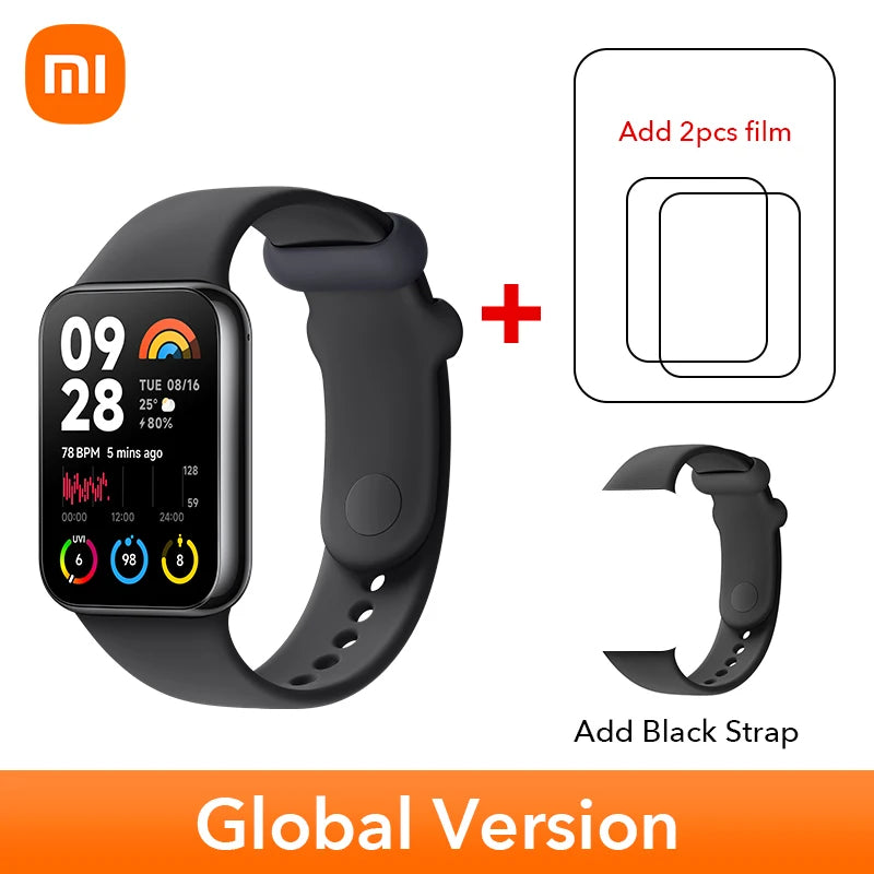 New world Premiere Global Version Xiaomi Smart Band 8 Pro 1.74”AMOLED display Built-in Up to 14-day battery life 5ATM Water