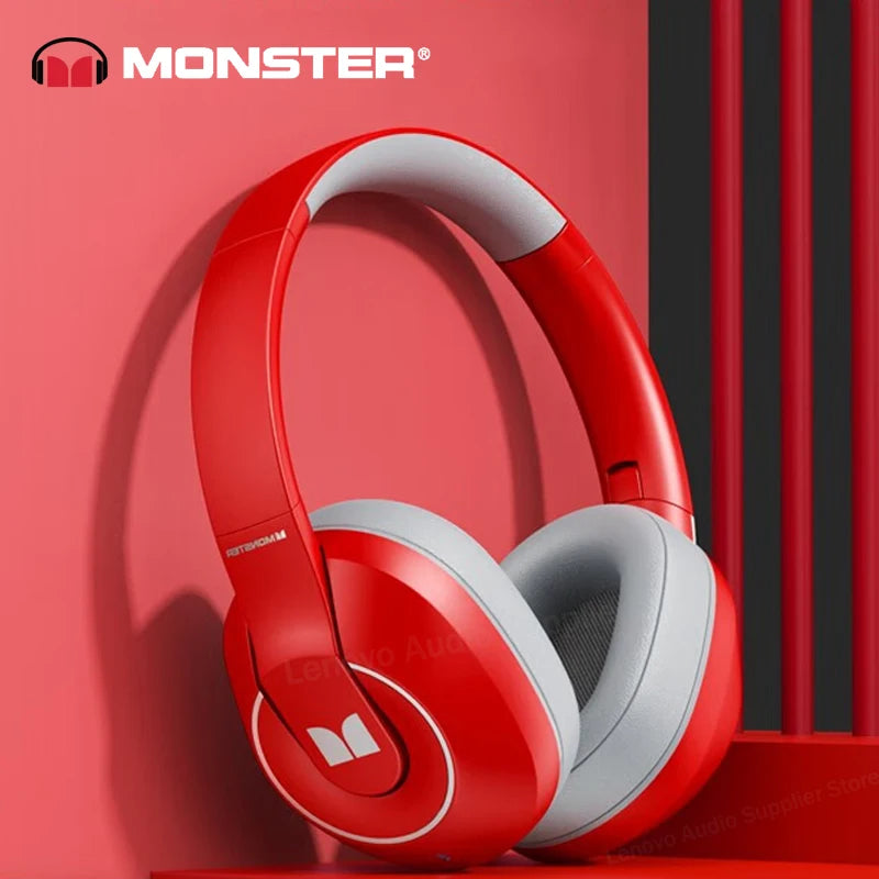 New Monster XKH01 Gaming Wireless Bluetooth Waterproof Headphones  Long Battery Life Headset HD Call Sport Earphones With Mic