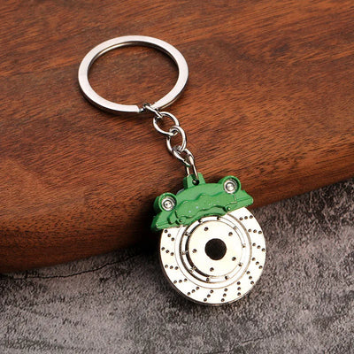 Creative Gear Head Keychain Speed Gearbox Keyring for Car Key Turbo Hub Brake Disc Pendant Shock Absorber Keys New Wholesale