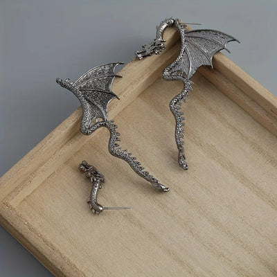 Simple And Stylish Dragon Patterned Gothic Jewelry, Suitable For Women To Banquet Memorial Gifts, Or Holiday Wear