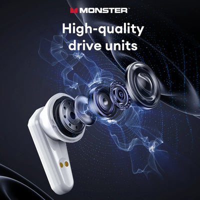 Choice Original Monster XKT01MK Ⅱ Wireless Bluetooth V5.4 Headphones HD Microphone Long Endurance Earbuds Low Latency Earphone