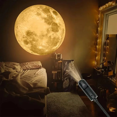 Planet Projection Light Moon Earth Bedroom Ceiling USB Night Light Ins Background Atmosphere Light for Kids Bedroom Wall Decor