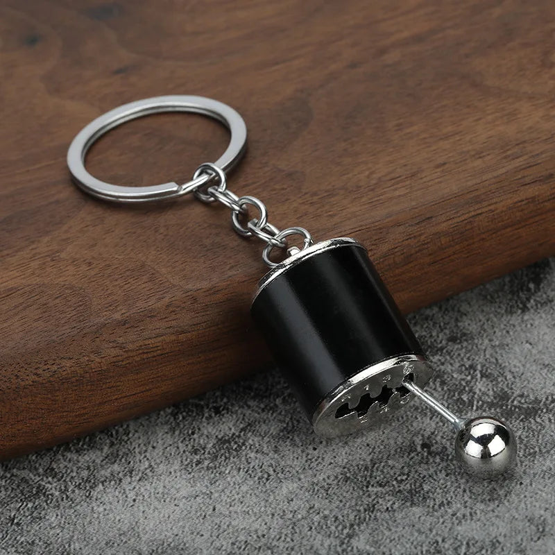 Mini Turbo Turbocharger Keychain Creative Gear Head Keychain Speed Gearbox Keyring For Car Key