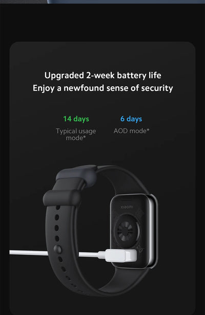 الإصدار العالمي الجديد من سوار Xiaomi Smart Band 8 Pro بشاشة AMOLED مقاس 1.74 بوصة وعمر بطارية يصل إلى 14 يومًا 5ATM مقاوم للماء