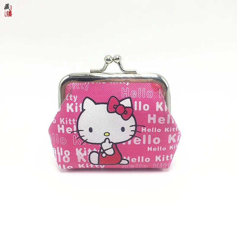 Hello Kitty Cartoon Coin Pouch Purse Sanrio Creative Small Wallet Wholesale My Melody Bags girls purse Kawaii Wallet Kid Purses