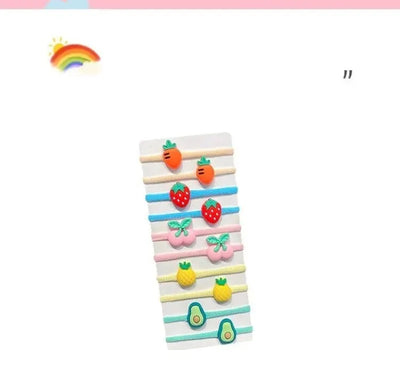 20-40 Pieces/Set Rubber Band for Children Cartoon Hair Band New Sweet Hair Rope Hair Accessories