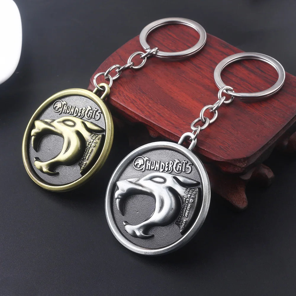 Cartoon Thundercats Keychain Women Men Jewelry Sword Weapon Model Metal Pendant Keyring For Fans Gifts