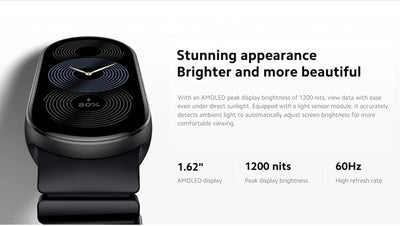 إصدار عالمي سريع الشحن من Xiaomi Smart Band 9 مقاس 1.62 بوصة AMOLED 150+ وضع رياضي عمر بطارية 21 يومًا * مراقبة النوم SpO2 * سوار