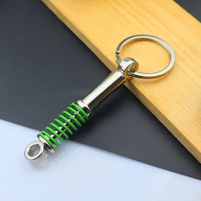 Mini Zinc Alloy Auto Parts Keychains Simulated Speed Gearbox Absorber Motor Piston Pendant Car Keys Holder Keyring Cute Men Gift